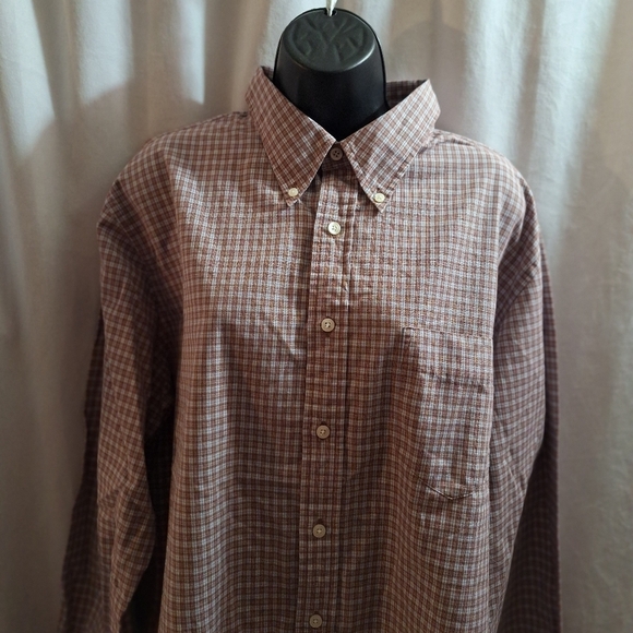 Dockers plaid button-down shirt XL - Picture 2 of 5